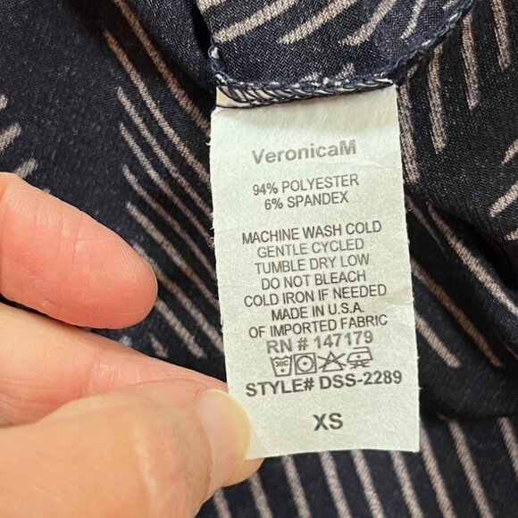 NWT Veronica M Faux Wrap Dress | Size XS - Picture 7 of 7